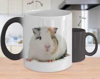 Guinea Pig Color Changing Mug, Guinea Pig Color Changing Cup, Guinea Pig Lover Gift, Gift Ideas