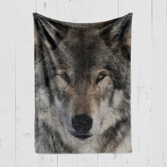 Wolf Blanket, Wolf Lover Gift, Wildlife Lover Gift, Gift Idea