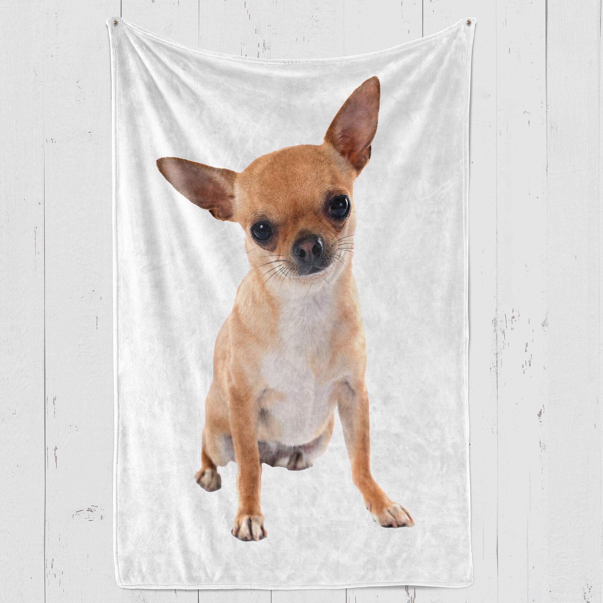 Chihuahua Blanket, Chihuahua Print Fleece Throw, Chihuahua Print Gifts