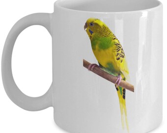 Parakeet Mug,  Budgerigar Mug,  Budgie Mug, Parakeet Lover Gift