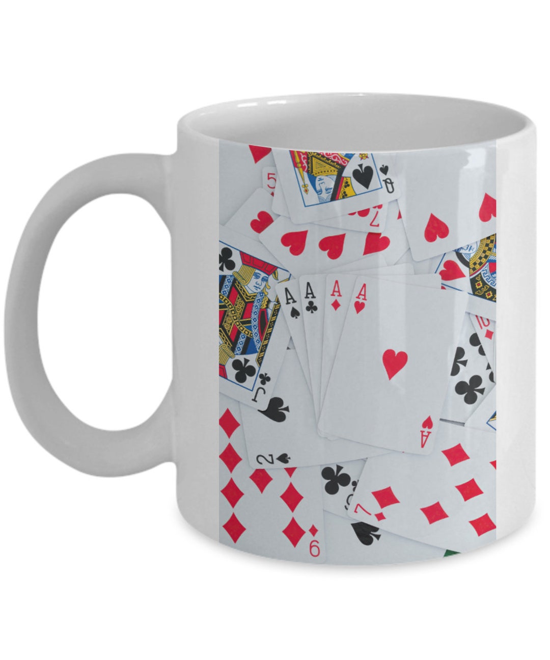 Playing Cards Mug, Card Player Gift, Gift Ideas Etsy