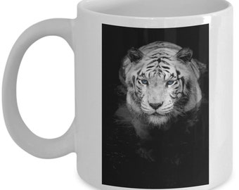 White Tiger Mug, White Tiger Cup, White Tiger Lover Gift, Gift Ideas