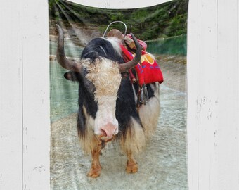 Yak Blanket, Yak Lover Gift, Gifts For Yak Lovers