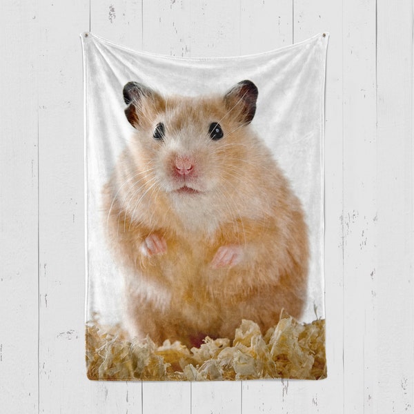 Hamster Blanket, Hamster Lover Gift, Gift Ideas