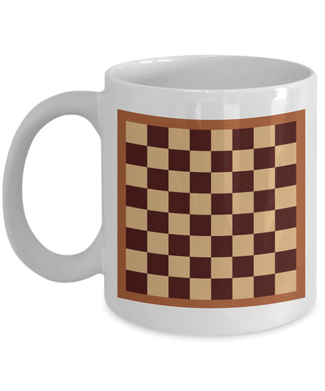 Chessboard Pattern Mug, Chessboard Pattern Cup, Chess Lover Gift, Gift ...