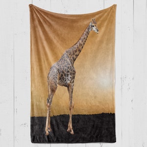 Giraffe Blanket, Gift for Giraffe Lover, Giraffe Lover Gift Idea, Gift Ideas