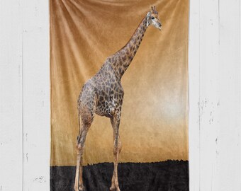 Giraffe Blanket, Gift for Giraffe Lover, Giraffe Lover Gift Idea, Gift Ideas
