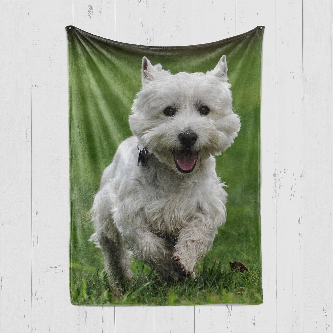West Highland White Terrier Blanket, Westie Blanket, Westie Lover Gift