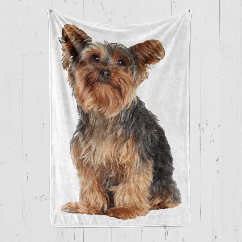 Yorkie Blanket, Yorkie Lover Gift, Yorkie Fleece Blanket, Yorkie Throw