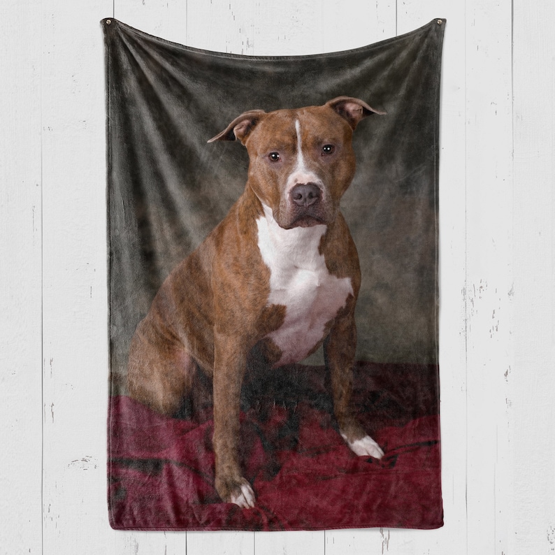 Pit Bull Blanket Pitbull Gifts Blanket Pitbull Fleece Etsy