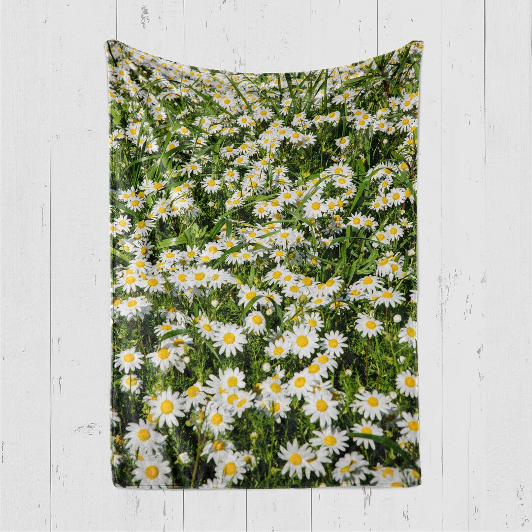 Daisies Blanket, Daisy Throw Fleece, Daisy Lover Gift, Gift Ideas Etsy