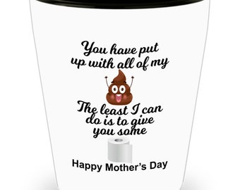Mothers Day Gift, Isolation, Social Distance, Quarantine, Funny, Shot Glass