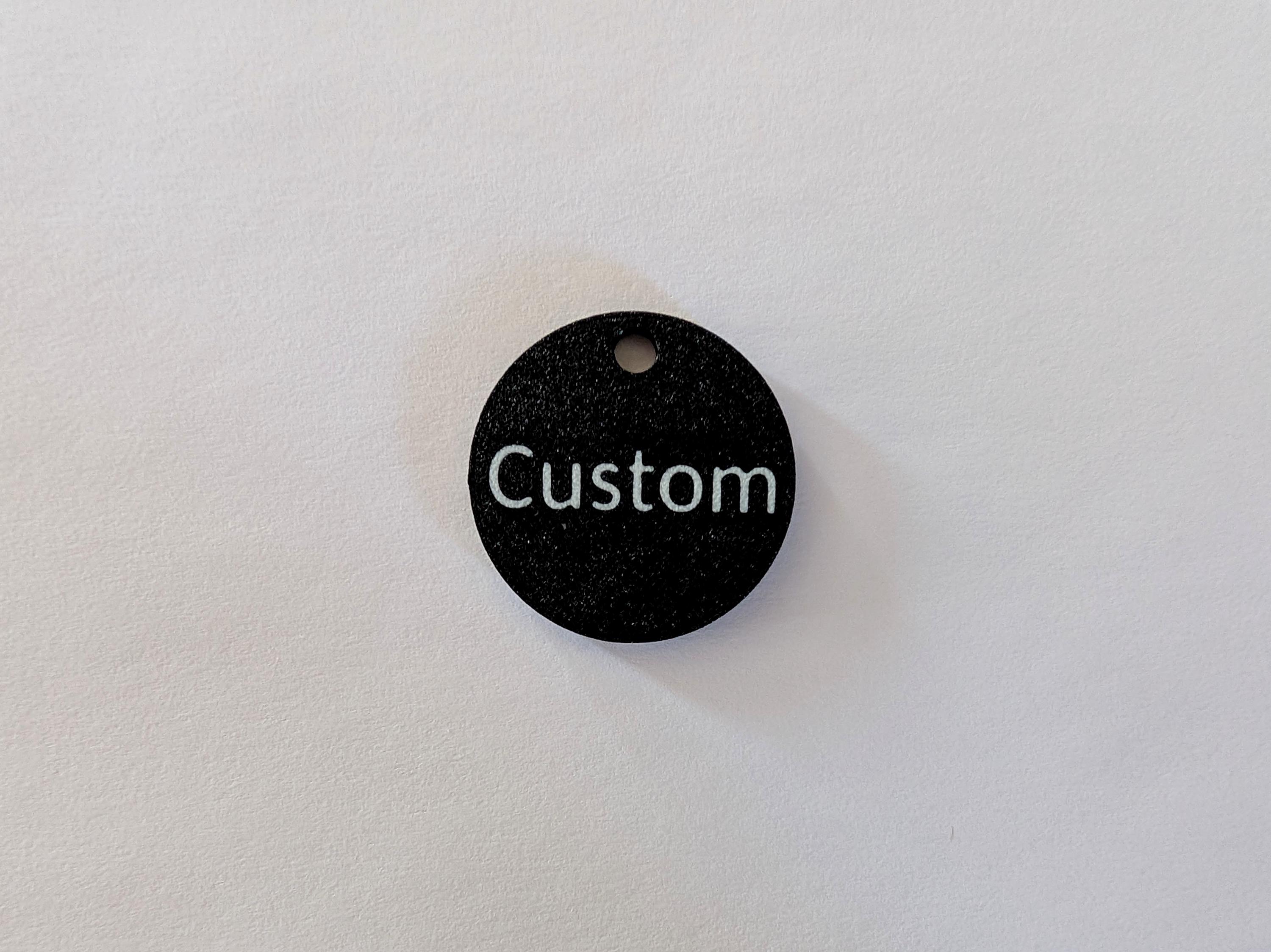 Personalized Plastic Key Tag With Numbers / Words / Names / Rooms ...