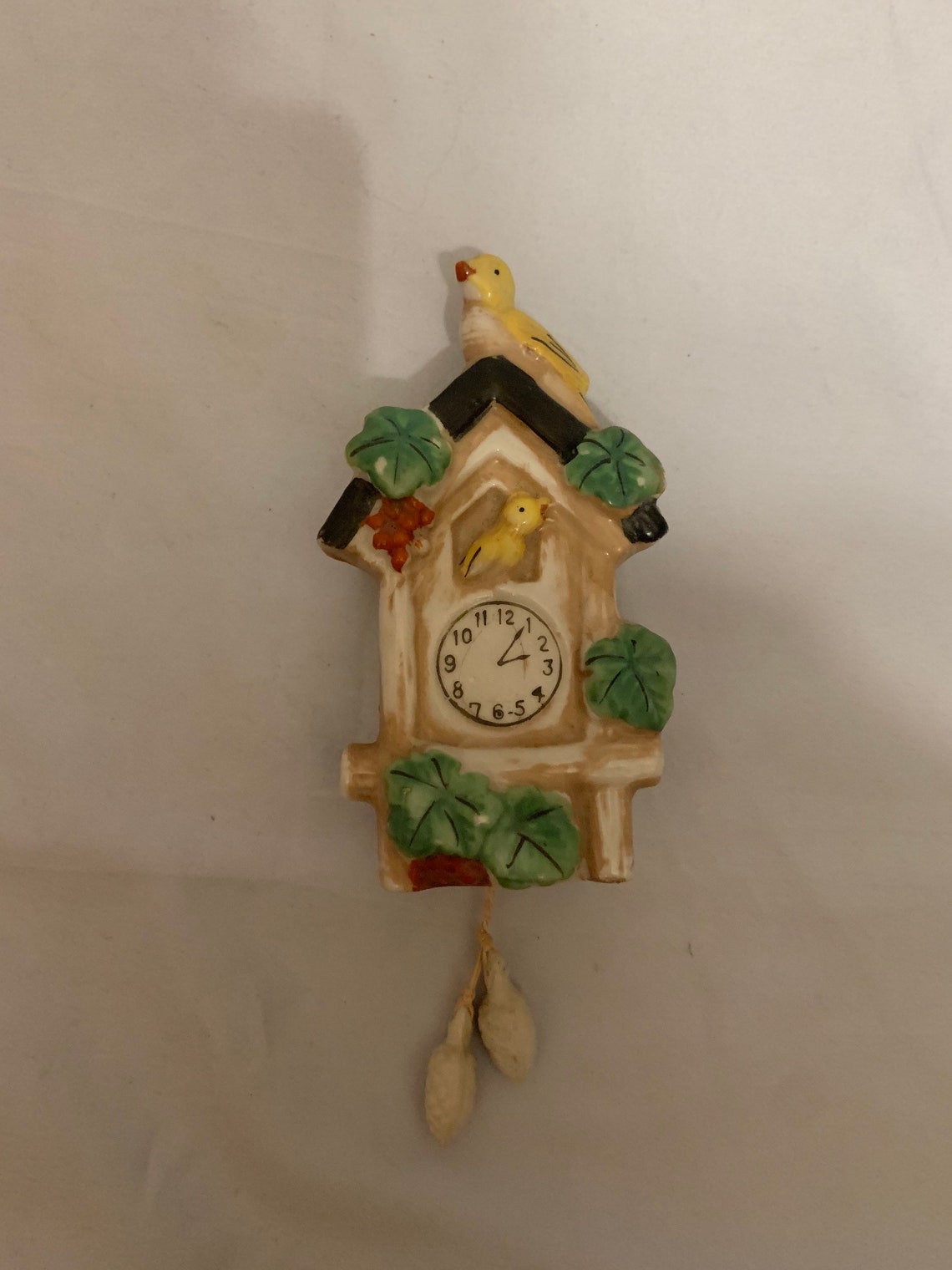 Cuckoo Clock with Birds Vintage Wall Pocket/Vase made in Japan Etsy