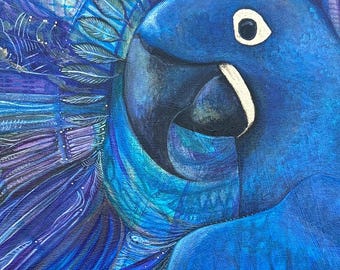 Canvas Original: "Sacred Voice" - Acrylic Paint