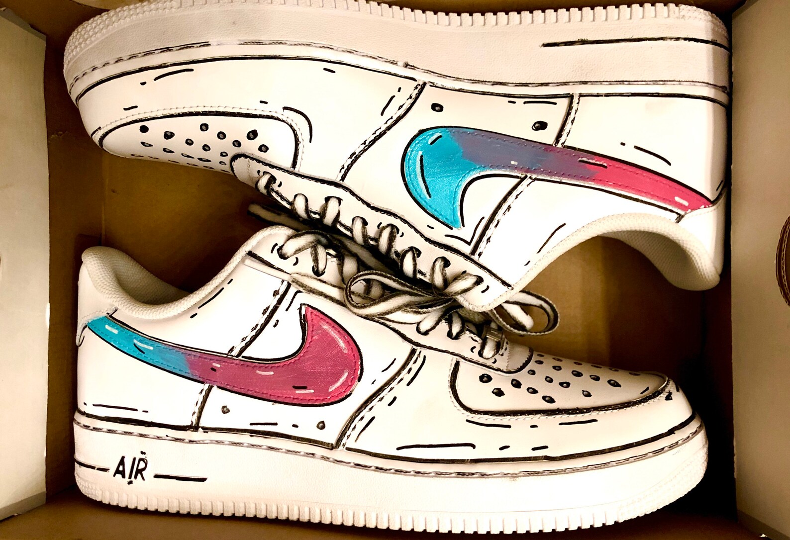 custom cartoon af1