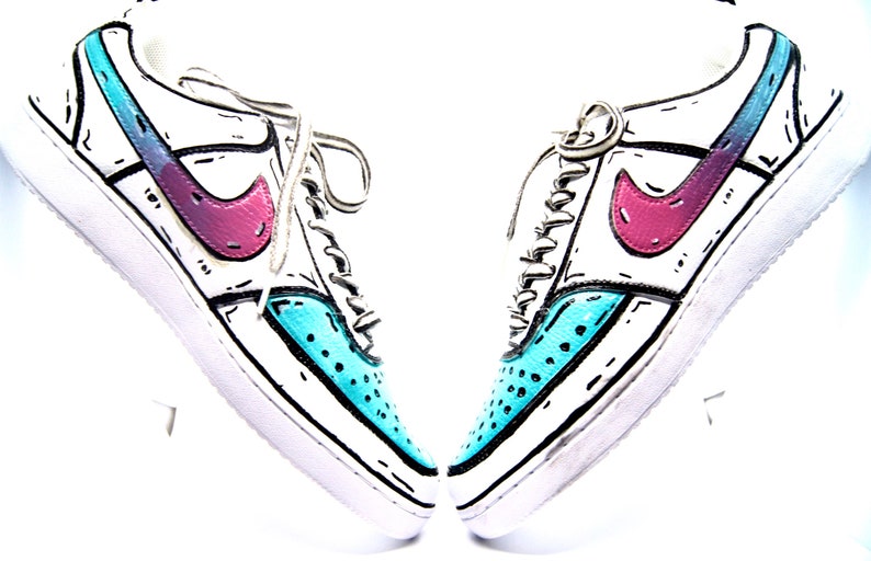 Custom Cartoon Shoes Etsy