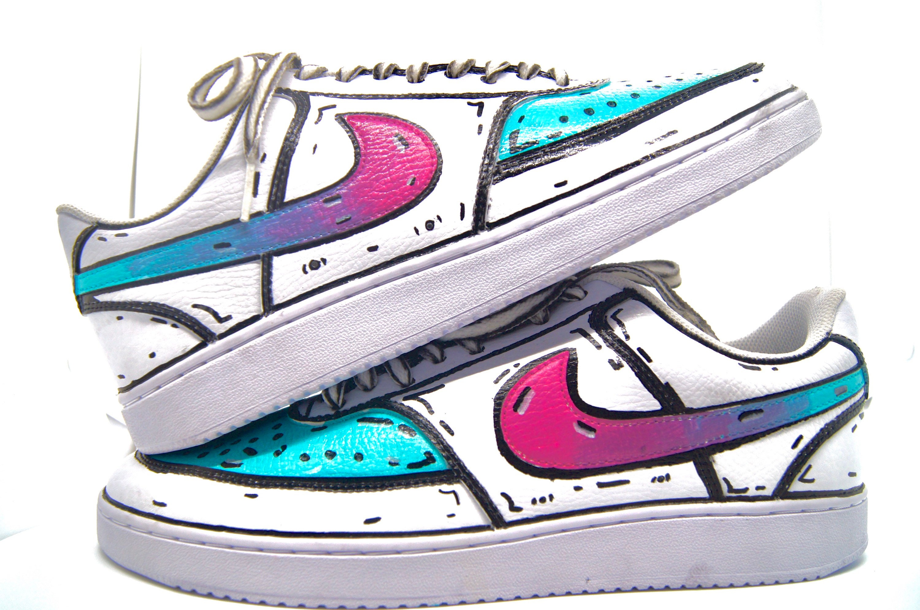 Custom Cartoon Shoes Etsy