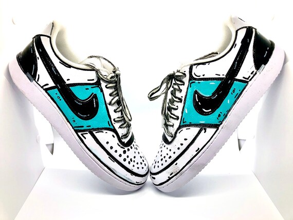 Zapatos nike de dibujos animados personalizados | Etsy España