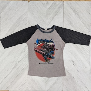 1982 to 83 Judas Priest Concert Screaming For Vengeance Tour baseball tshirt