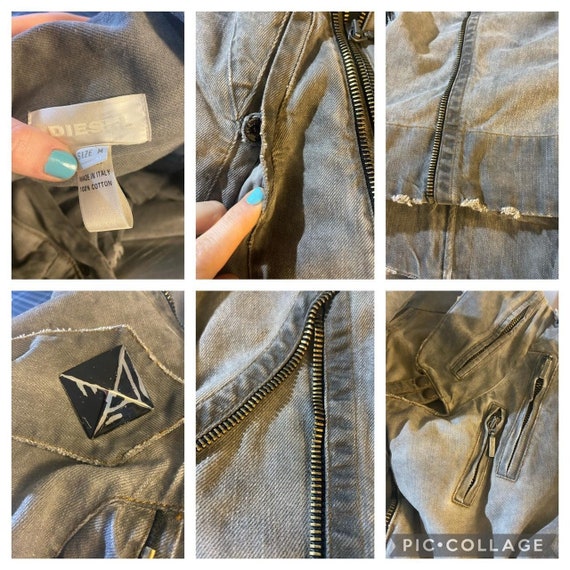 Diesel denim 2025 biker jacket