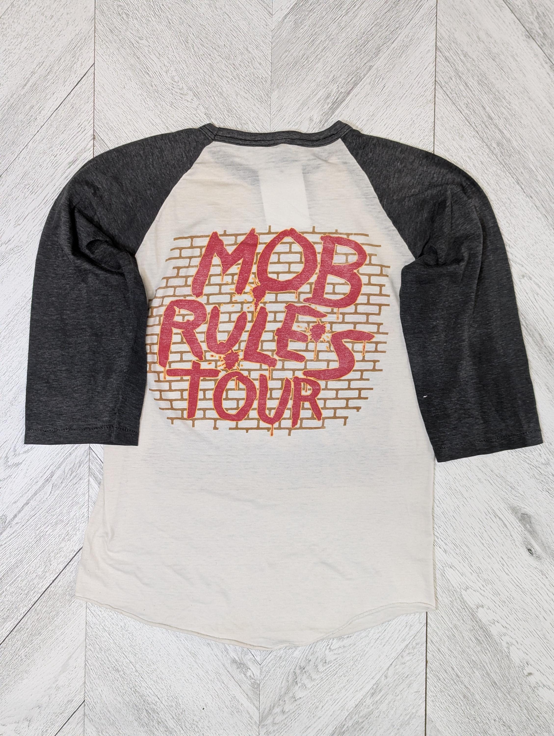 Vintage 1981 Black Sabbath Mob Rules Tour Baseball Tee - Size M - Etsy
