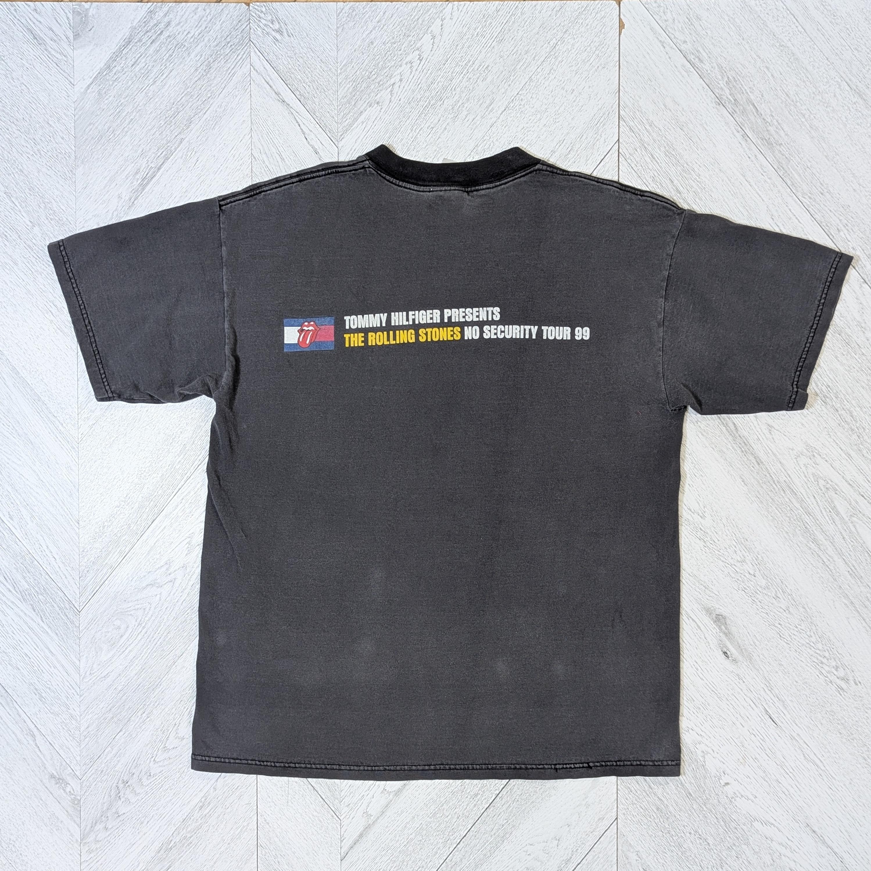 SECURITY NO STONES ROLLING THE トップス TOUR Tee Vintage Authentic | Shirt Tour Security No Stones Rolling 1999 90s トップス