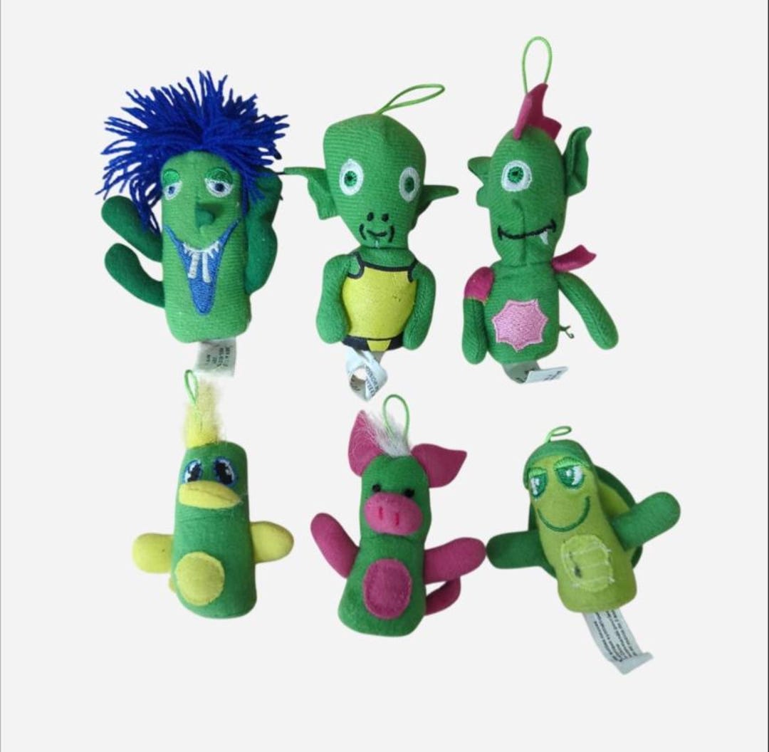 Vintage Bick's Pickles Finger Puppets, Aliens and Animals - Etsy