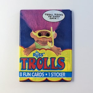 Lot de 5 cartes amusantes Russ Troll - Topps 1992