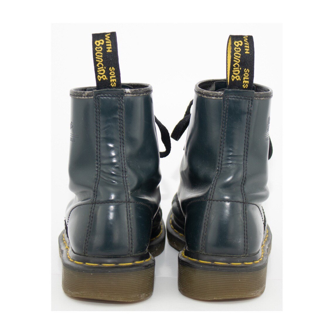 navy blue combat boots