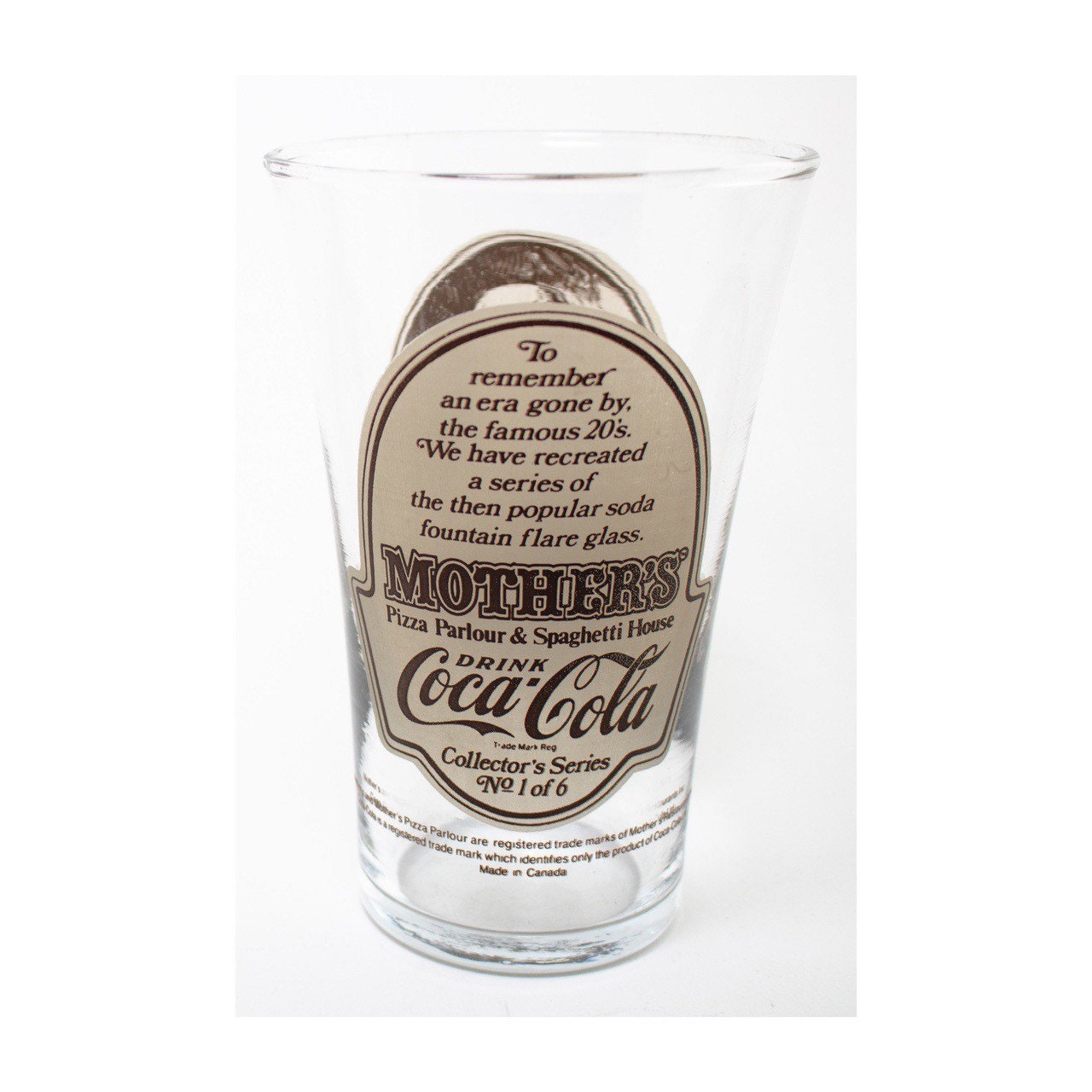 Vintage 1986 Coca-cola Mothers Pizza Parlour & Spaghetti House