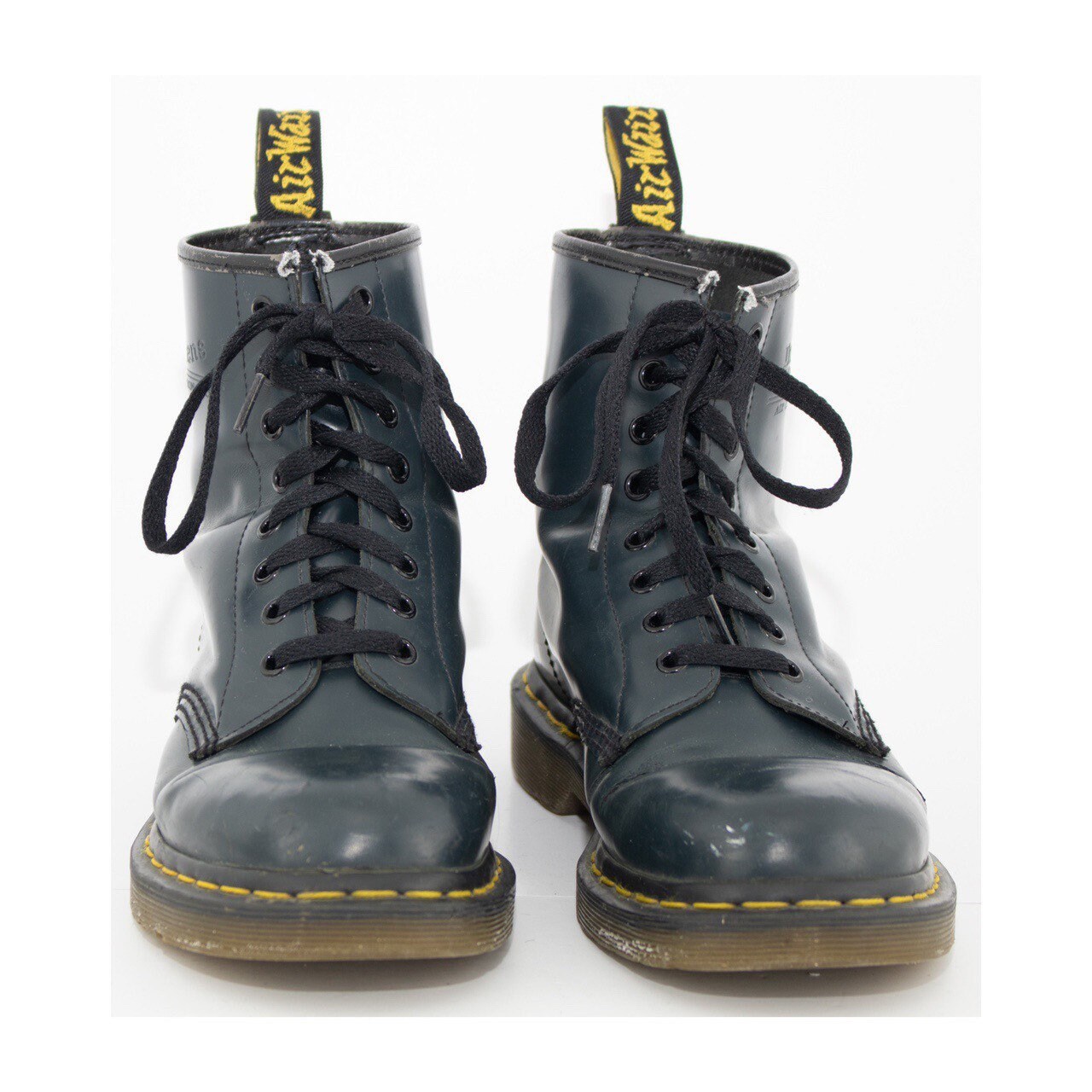 navy blue combat boots