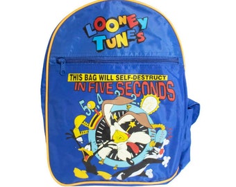 Vintage 90s Looney Tunes Backpack This 
