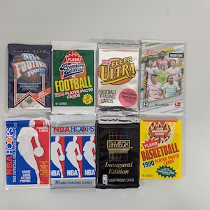 Lot de 5 cartes à collectionner de baseball vintage NBA NFL football des années 2000 avec livraison avec suivi gratuite.