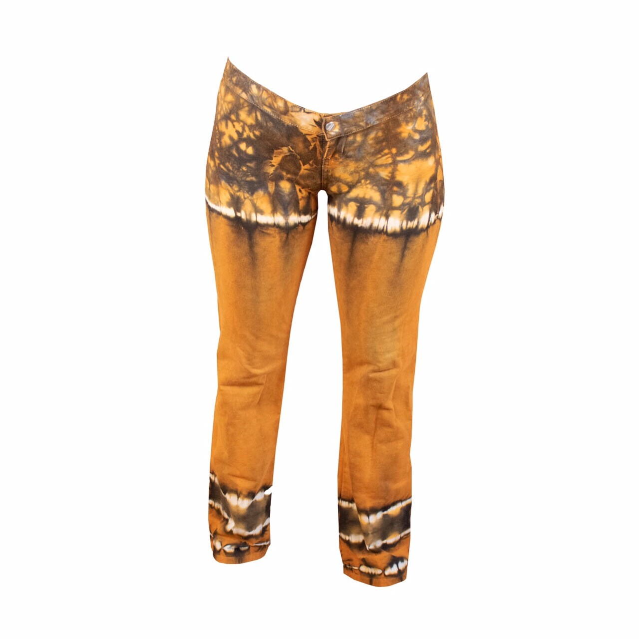 Orange Dorinha One Inch Zipper Tie Dye 