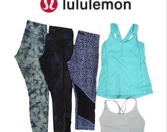 Lululemon Activewear Bundle, Size 8: Leggings, Tank, Sports Bra