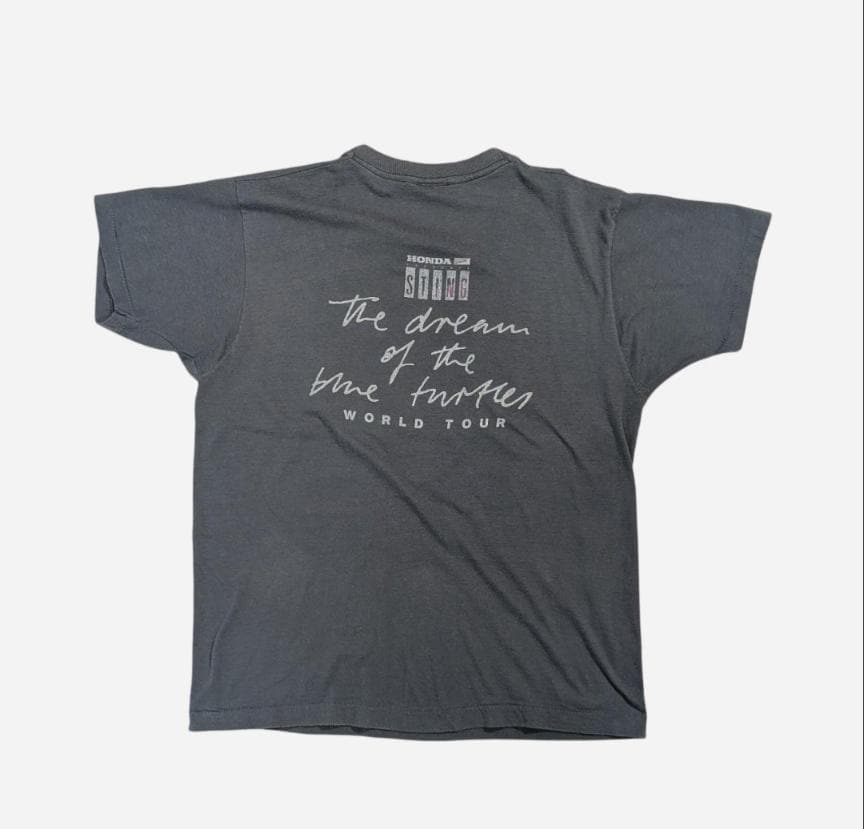 Vintage 1985 Sting Dreaming of Blue Turtles Tour T-shirt Single