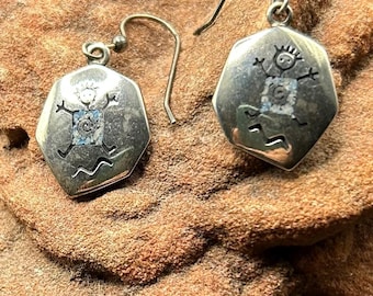 Southwest vintage overlay maize earrings