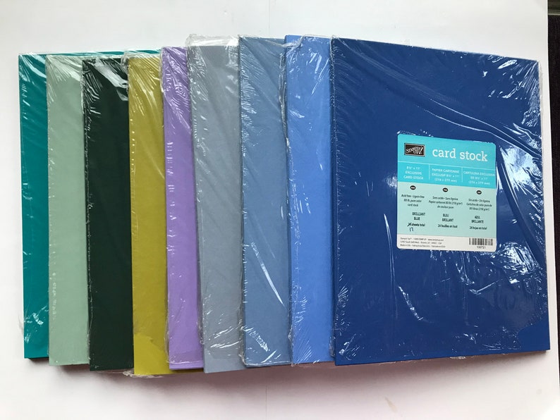 Stampin Up Exclusive Cardstock Retired Colors Pack of 5 Etsy