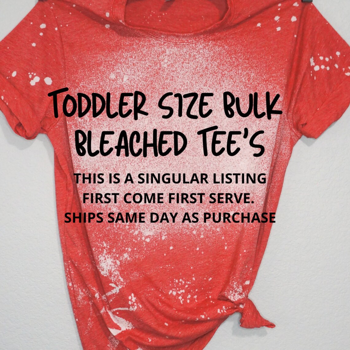 bleached tees wholesale