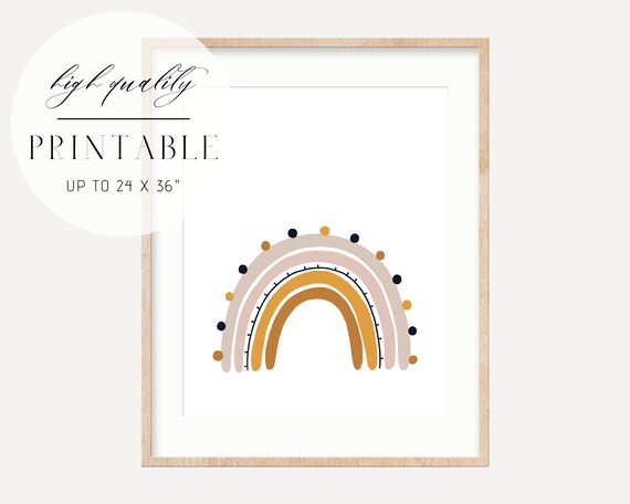 Boho Rainbow Wall Art Prints Nursery Decor - Boho Nursery Wall Art Printable Boho Rainbow Wall Art Prints Nursery Decor - Boho Nursery Wall Art Printable