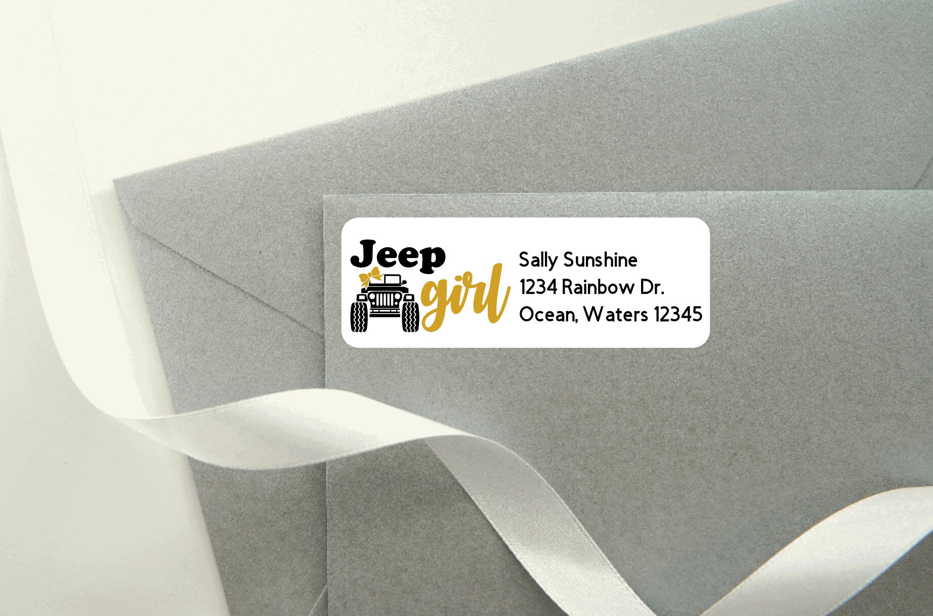 Jeep Girlset of 16 Return Address Labels Happy Mail Etsy UK