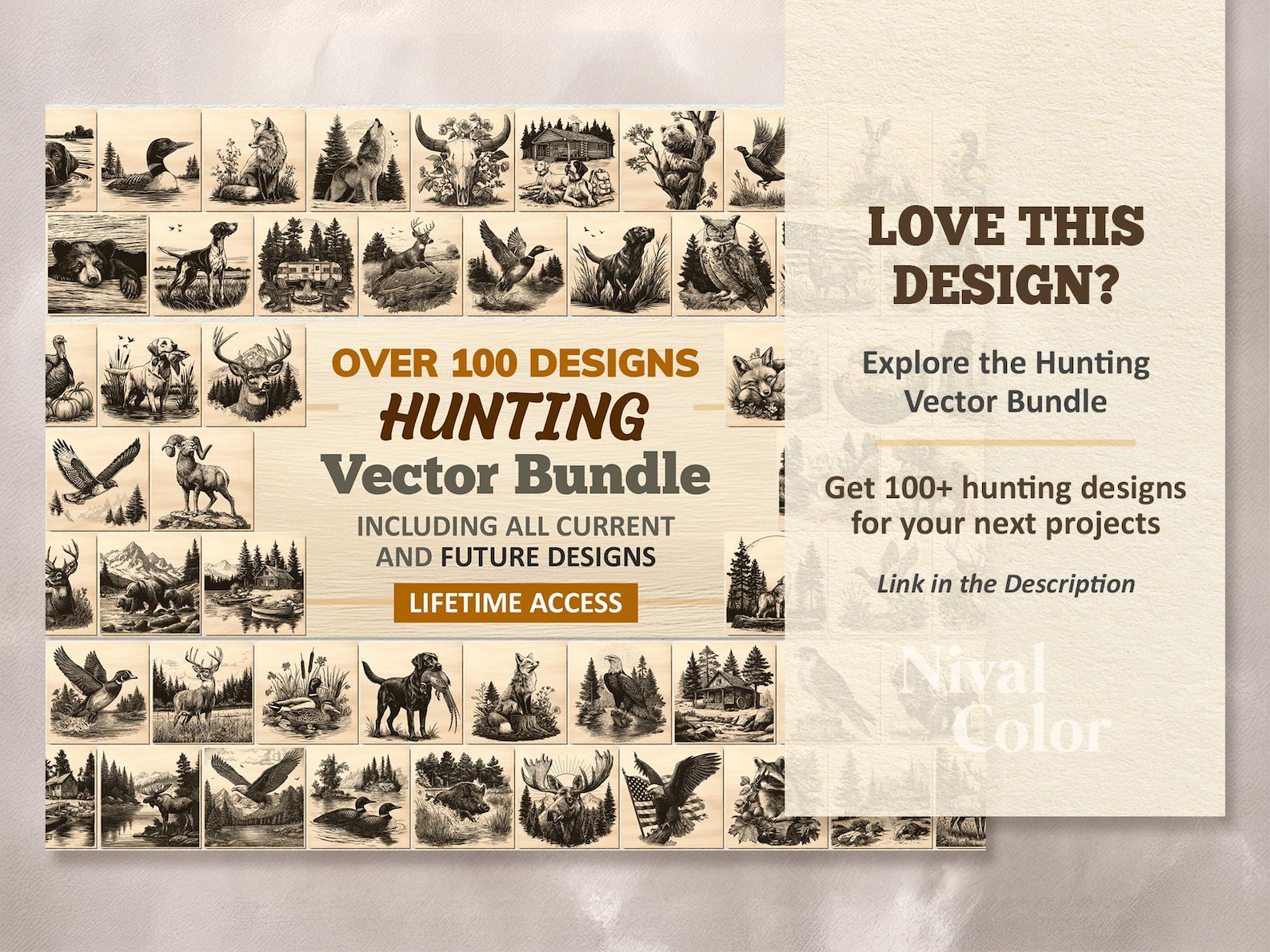 Deer Vector Illustration SVG – Woodland Buck Line Art PNG - Laser ...