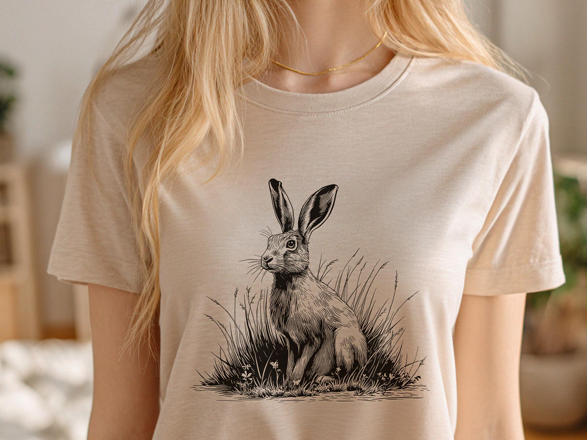 Harees Vector Hare Vector Illustration SVG – Wild Hare Line Art PNG - Laser Engraving ...
