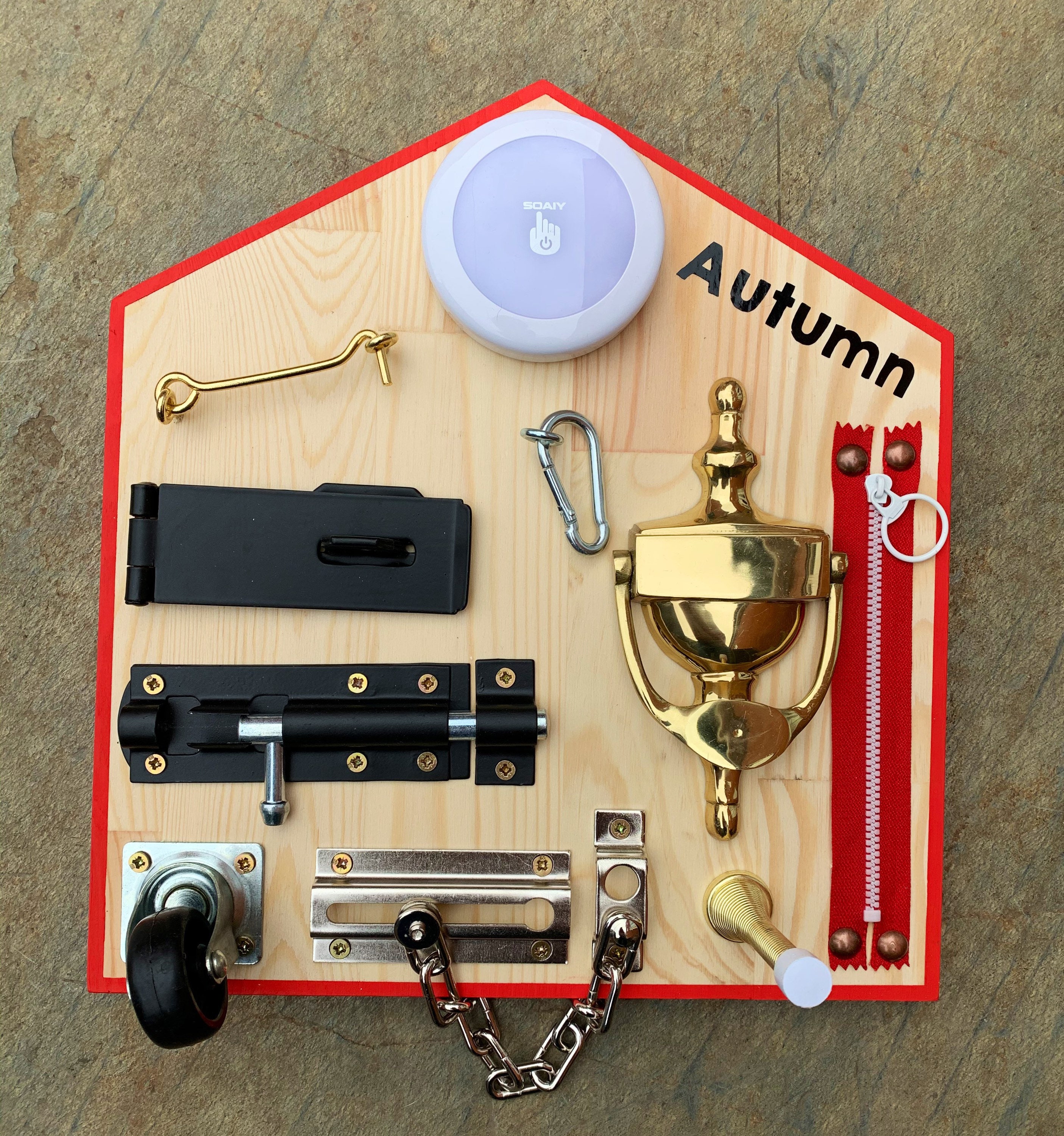 Toddler Fidget Board Sensory Fiddle Board Educational SEN Etsy UK