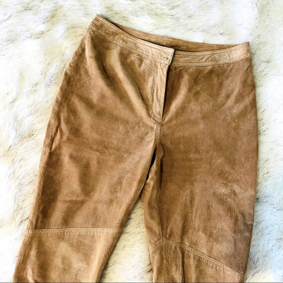 Vintage genuine suede Yvonne Marie brown pants