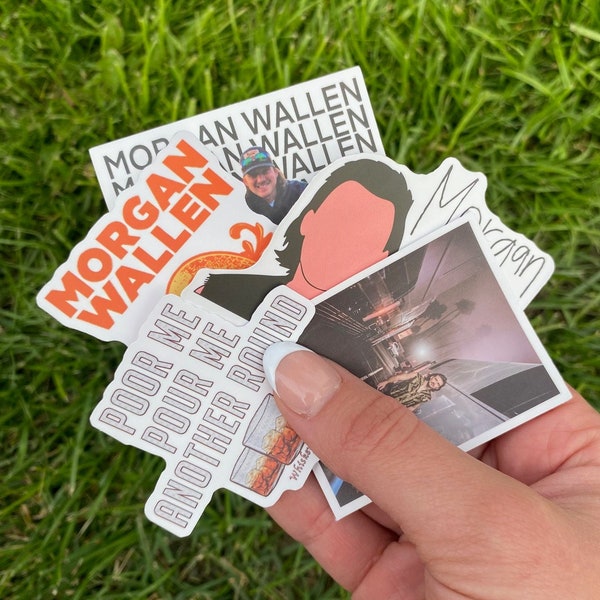 MORGAN WALLEN STICKERS 50PC assortment pack!! Perfect for gifts, laptops, skateboards, cars, kindle, waterbottles, decals!