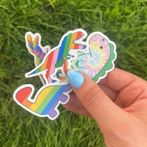 ¡50 PEGATINAS DE DINOSAURIOS! ¡Pegatinas de dinosaurios kawaii, lindas y coloridas!