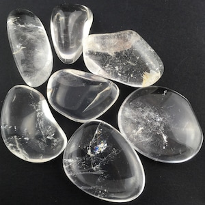 Cristal de Roca Cuarzo blanco puro energia rodados cristal terapia piedra