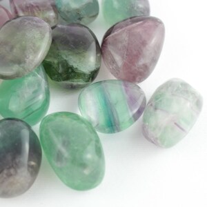 Regenbogen Fluorit Trommelstein Kristall Heilung Mineralien Edelstein Chakra